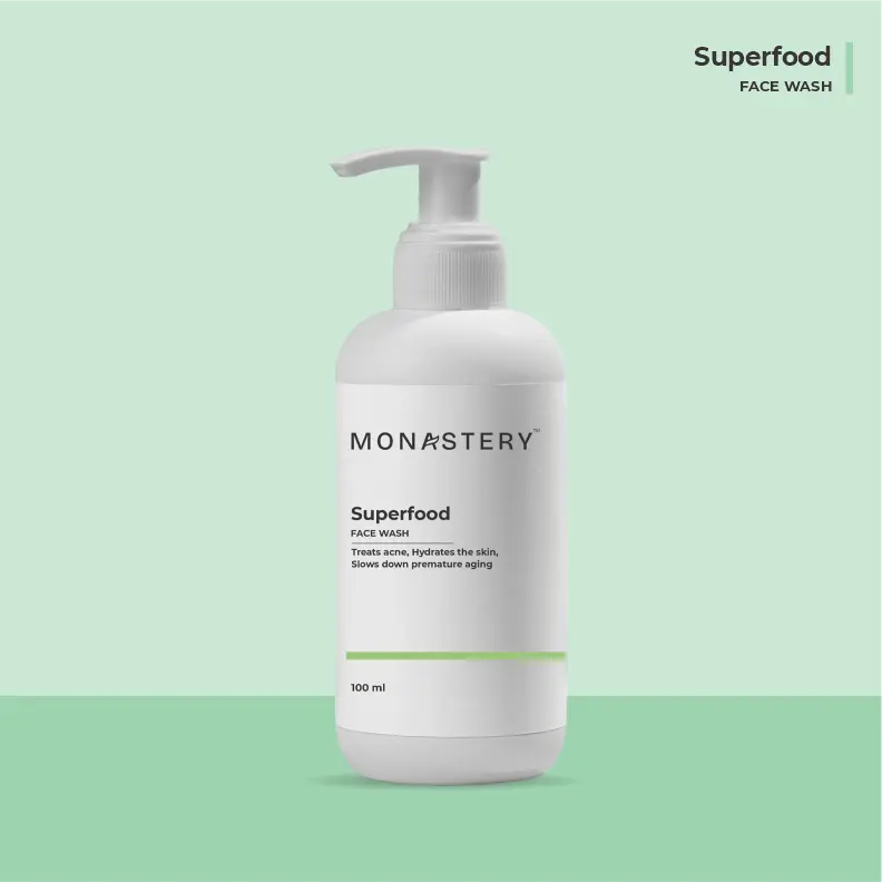 Monastery Superfood Face Wash Gentle Deep Cleanser for Fresh, Radiant, and Healthy Skin My Store