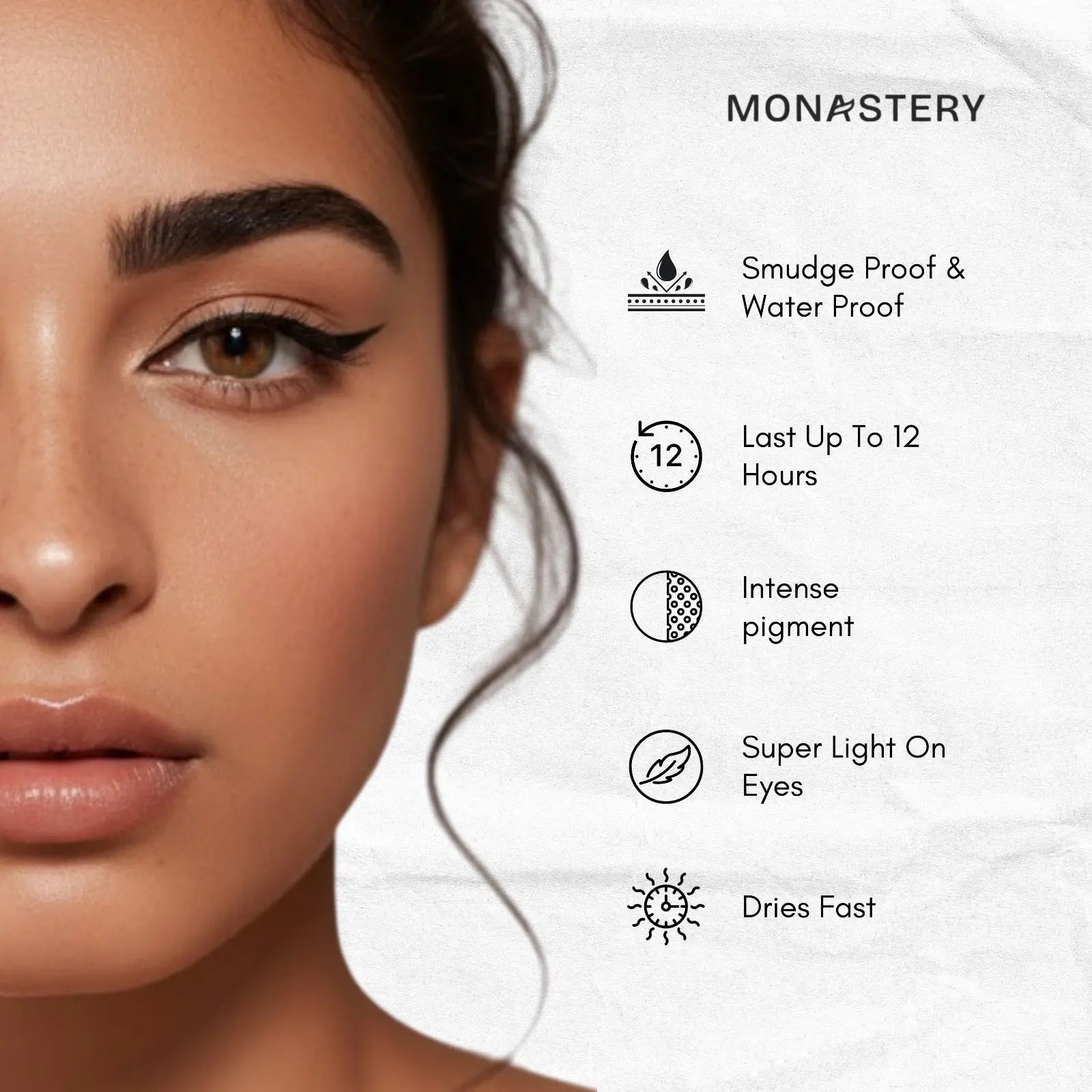 Monastery Ultra-Defining Liquid Eyeliner Deep Pigment and 24-Hour Stay for Effortless Beauty shop now