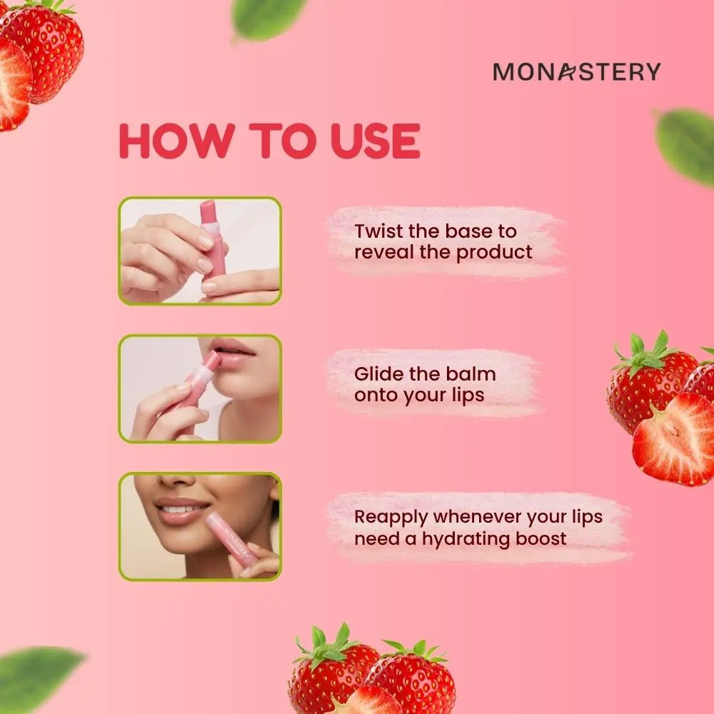 Monastery Lip Balm for Dry Lips | Deep Hydration & Long-Lasting Moisture lip balm